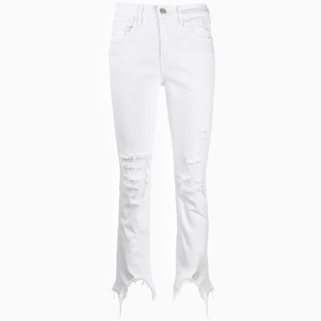 Nwt 3x1 Nyc Distressed Frayed Crop Jeans